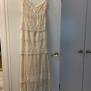 Beautiful Claire Pettibone wedding dress in ivory  blush 12 Boho Romantic